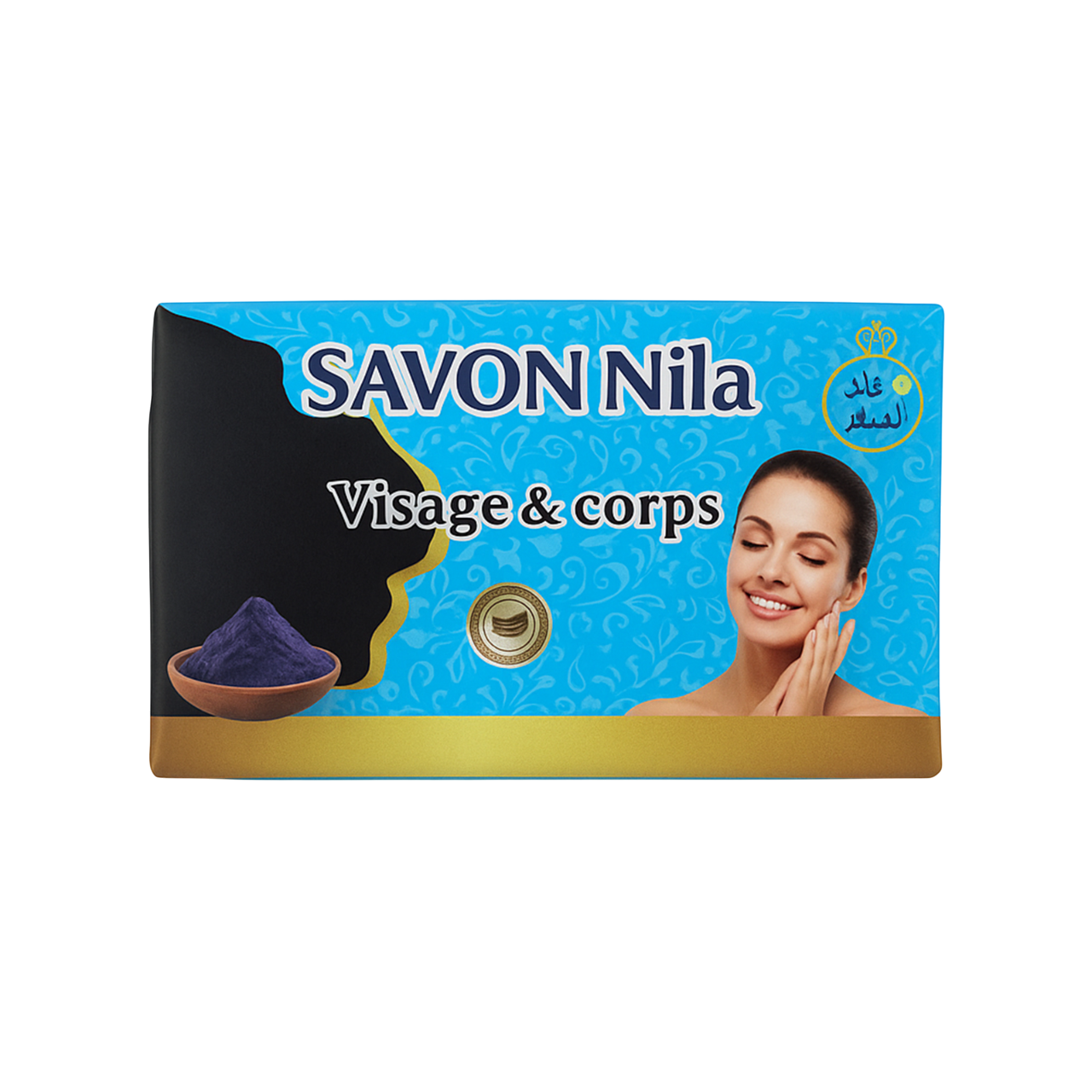Savon Nila Bleu Naturel – Éclaircissant et Hydratant pour Tous Types de Peaux