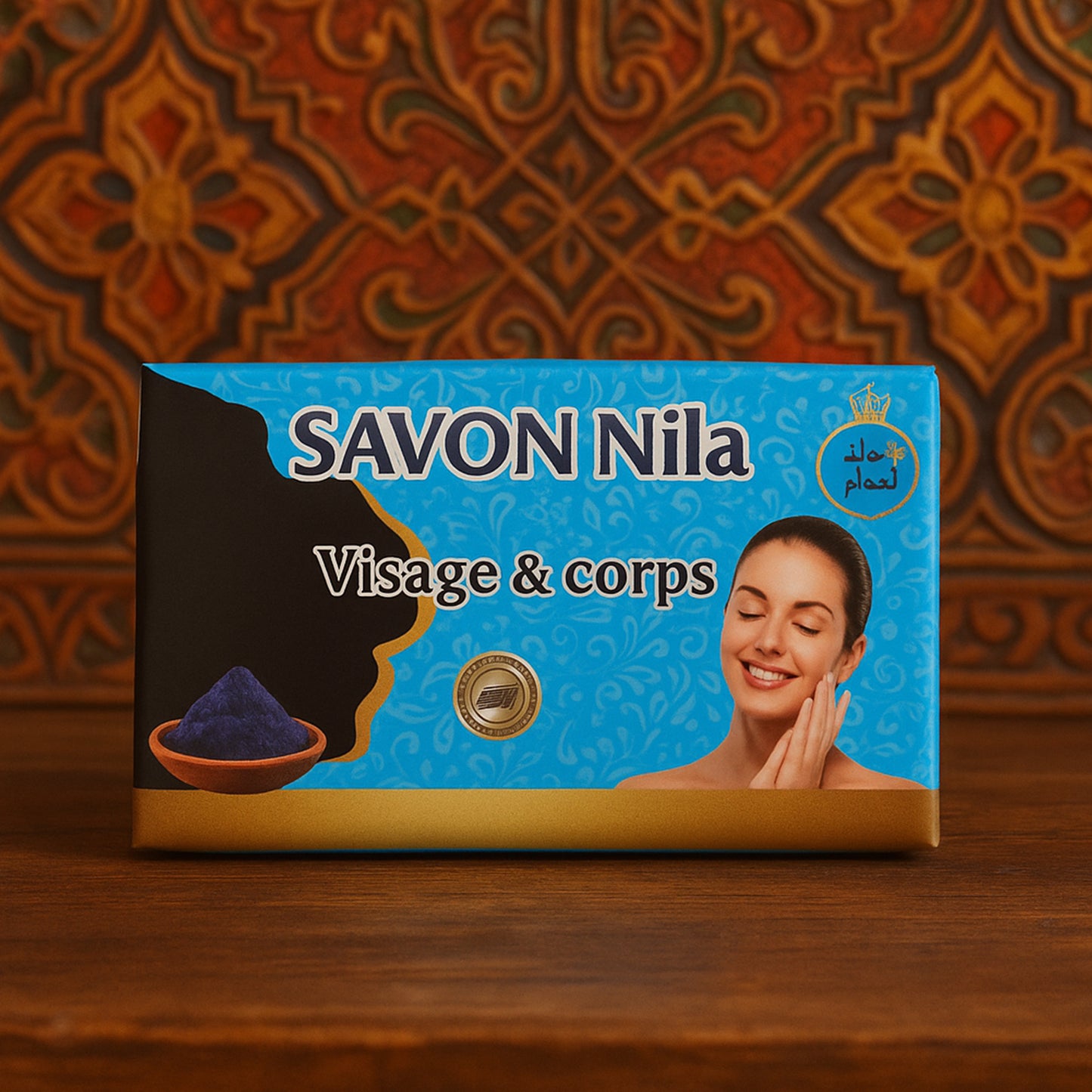 Savon Nila Bleu Naturel – Éclaircissant et Hydratant pour Tous Types de Peaux