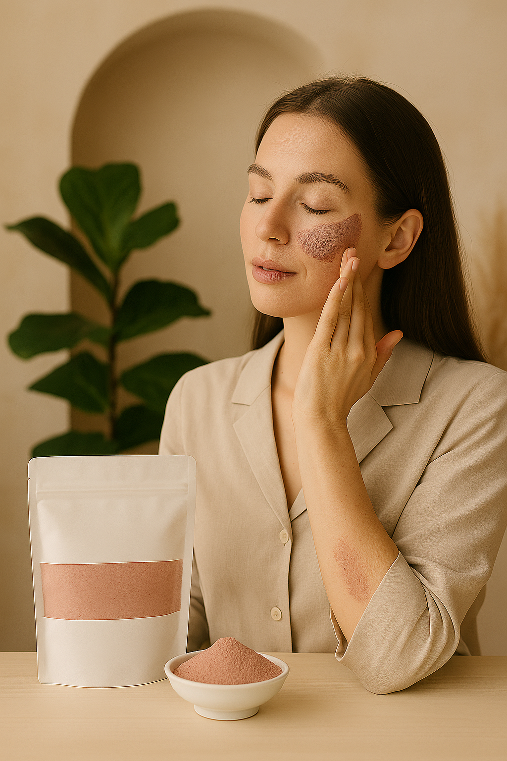 Poudre de Pétales de Rose – Soin visage et cosmétique naturelle