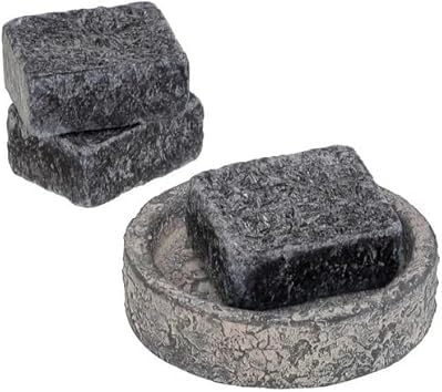 2 Cuadrados de Almizcle Negro Sólido Natural 30g Hecho en Marruecos, 100% Natural
