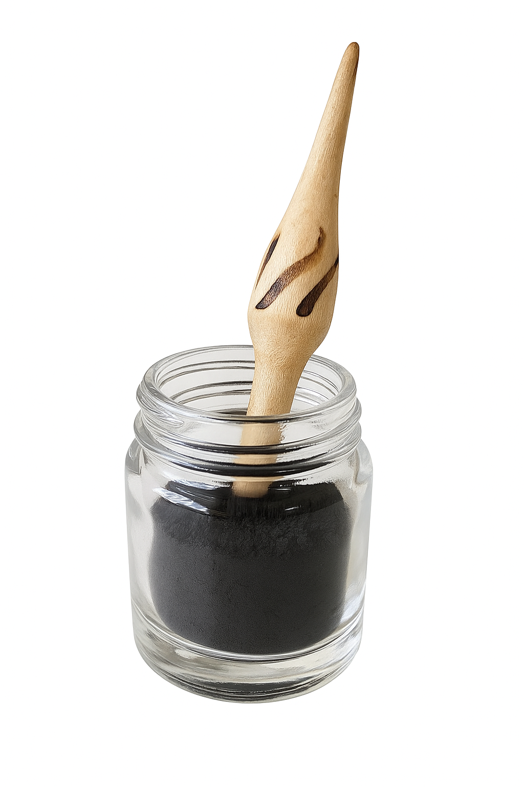 Khôl naturale artigianale con applicatore ecologico in legno - Trucco tradizionale marocchino per gli occhi