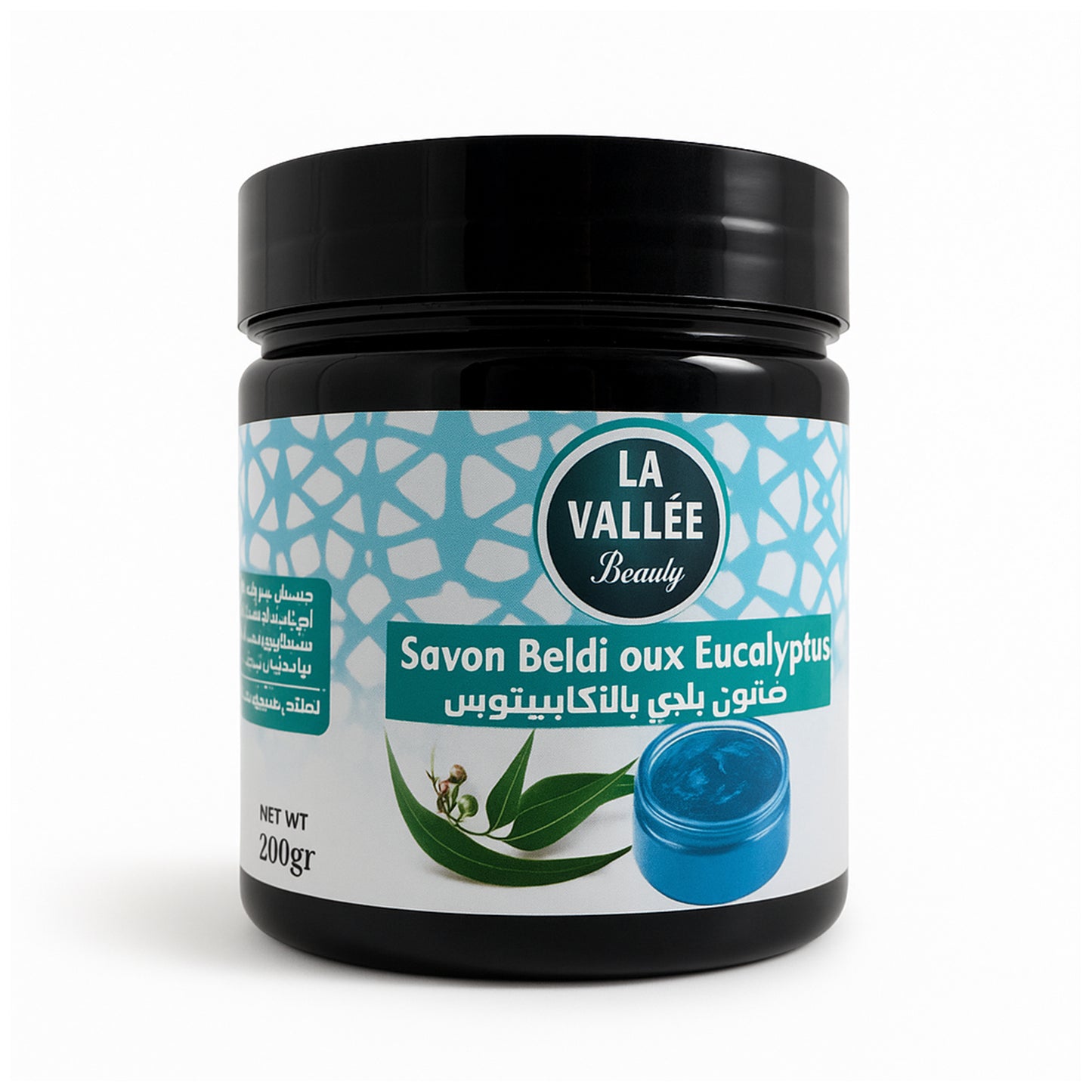 Jabón Negro Natural con Aceite de Eucalipto - 200 g
