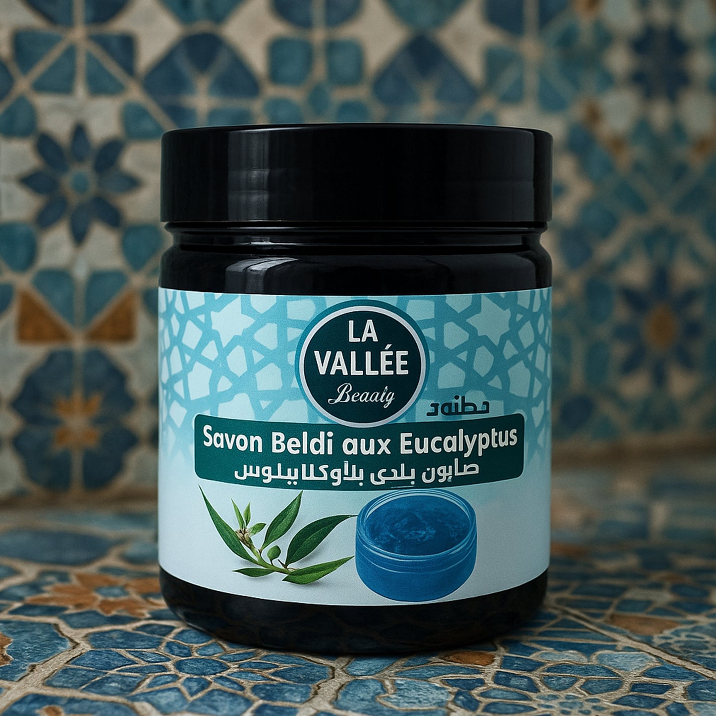 Jabón Negro Natural con Aceite de Eucalipto - 200 g