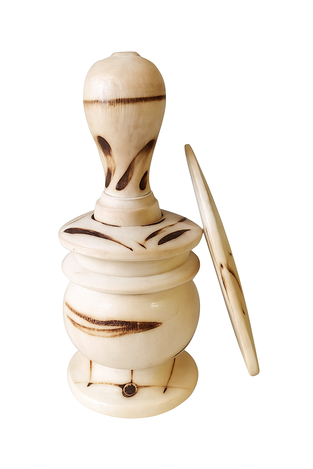 Khôl naturale artigianale con applicatore ecologico in legno - Trucco tradizionale marocchino per gli occhi