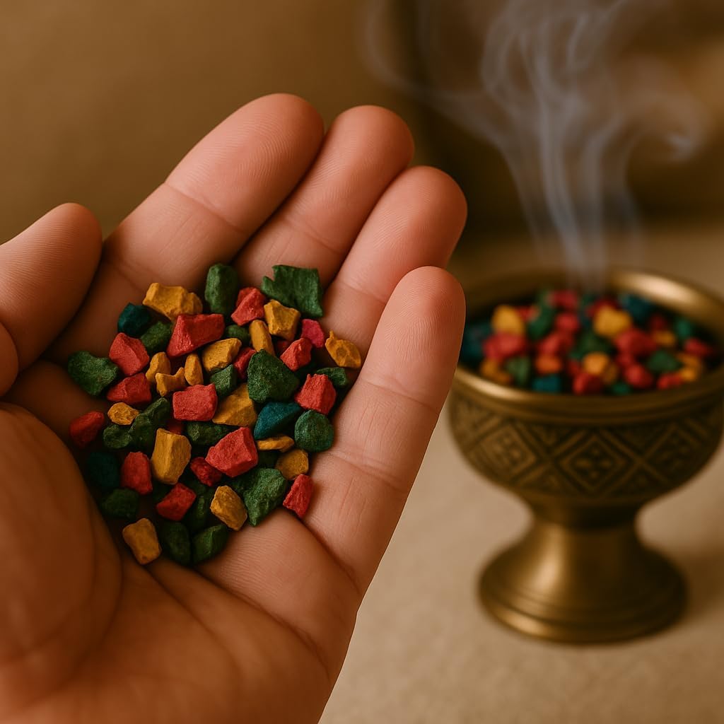 Bakhoor Sarghina Colorée - Natürlicher Weihrauch aus Marokko - Aromatisches Harz 100g - Calligonum Comosum