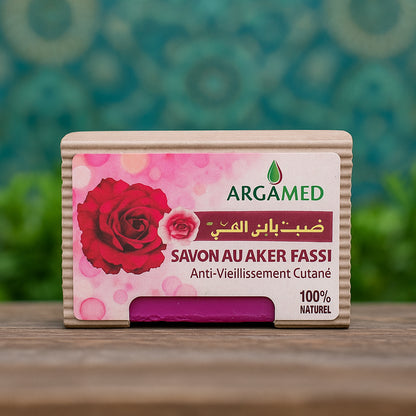 Savon à l’Aker Fassi – Soin Naturel Hydratant &amp; Purifiant