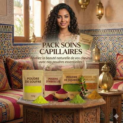 Pack Pousse & Soin Cheveux 100 % Naturel – Anti-Chute, Volume & Brillance