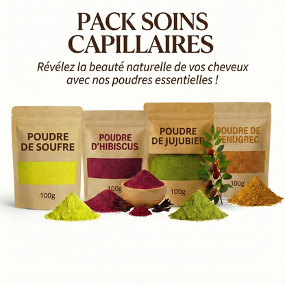 Pack Pousse & Soin Cheveux 100 % Naturel – Anti-Chute, Volume & Brillance