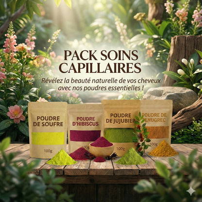 Pack Pousse & Soin Cheveux 100 % Naturel – Anti-Chute, Volume & Brillance