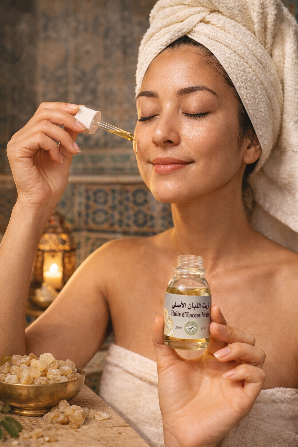Huile d’Encens 30 ml – Huile Naturelle Régénérante Peau , Relaxation