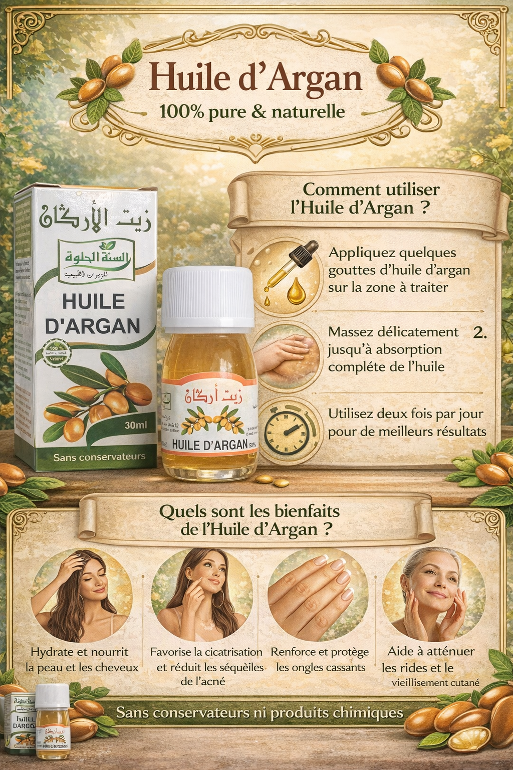 Argan Oil 30 ml - Nourishing Skin and Hair Care