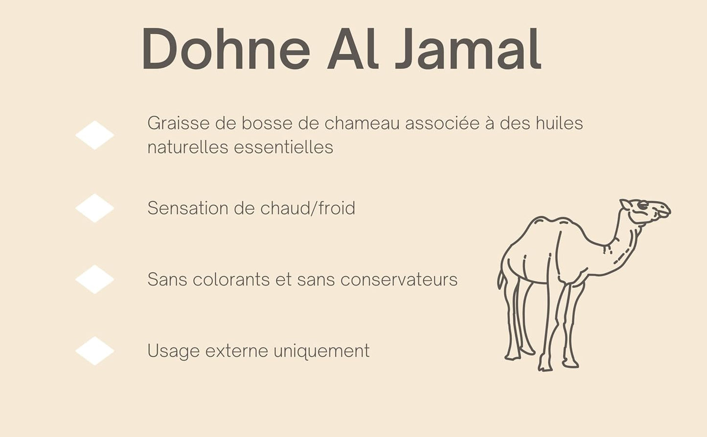 Baume de Massage Graisse de Chameau – Soulagement Musculaire et Articulaire Naturel