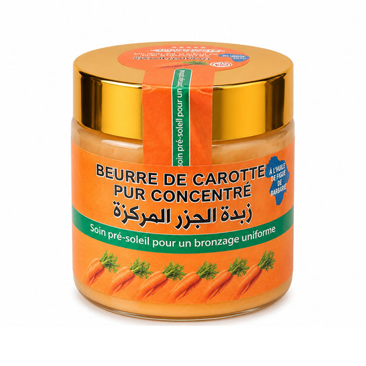 Beurre de Carotte à l’Huile de Figue de Barbarie – Revitalisation & Éclat de la Peau
