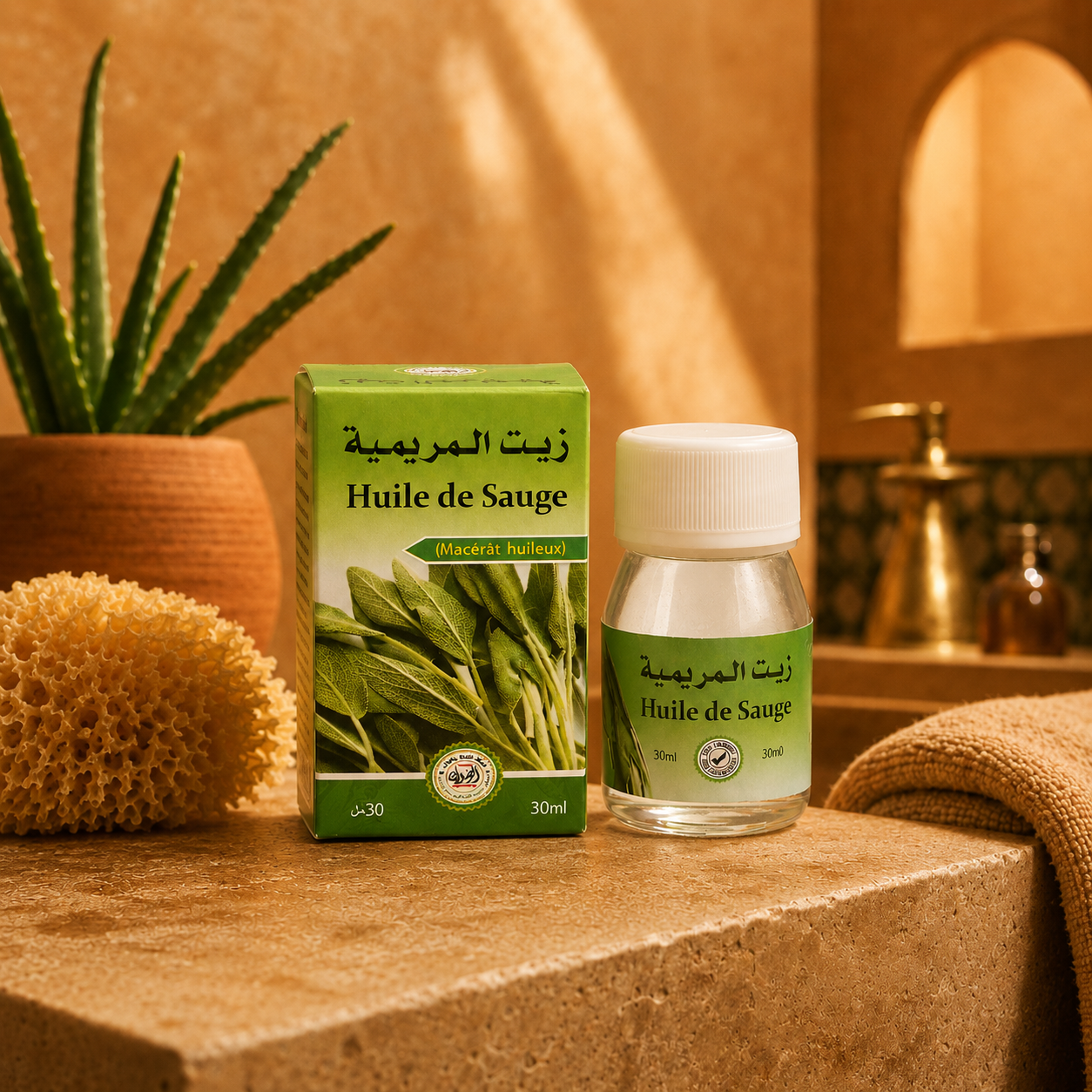 Aceite de Salvia 30 ml - Aceite natural para masajes y cuidado corporal
