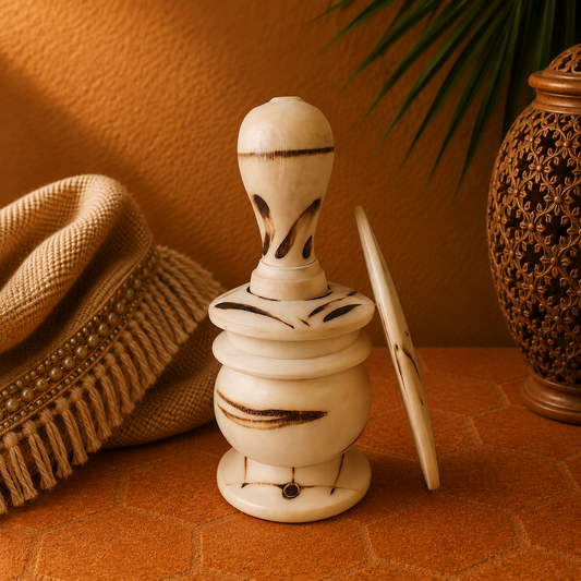 Natural Artisanal Khôl with Ecological Wooden Applicator - Traditional Moroccan Eye Makeup