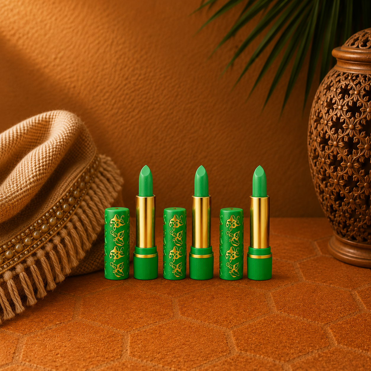 Set of 4 Magic Lipsticks Green