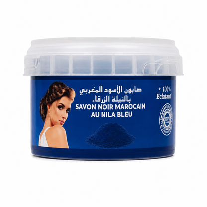 Savon Noir au Nila Bleu – Soin Traditionnel Marocain