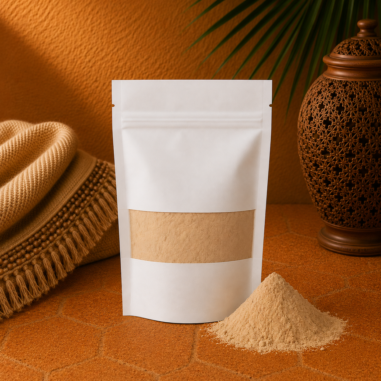 Ghassoul aus Marokko - Natürliche Tonerde für Gesicht, Körper und Haare - 100g