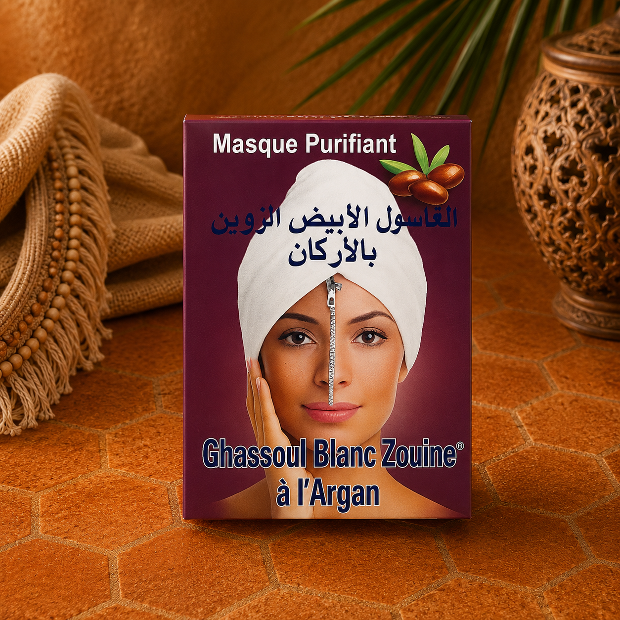 White Ghassoul with Argan 25g - Natural Radiance & Anti-Aging
