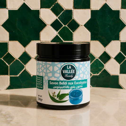 Natural Black Soap with Eucalyptus Oil - 200 g