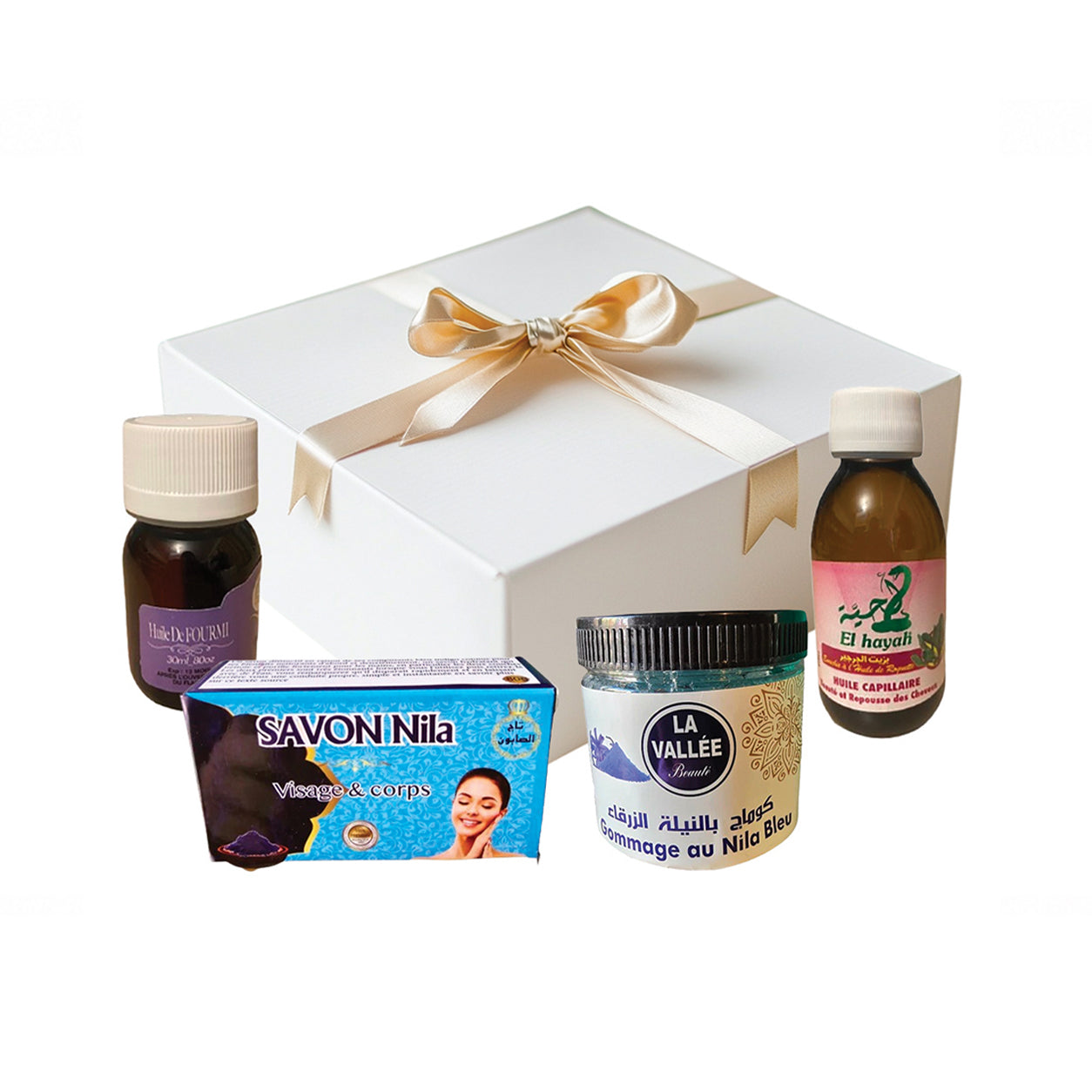 Set regalo di bellezza naturale: trattamenti schiarenti e nutrienti per pelle e capelli