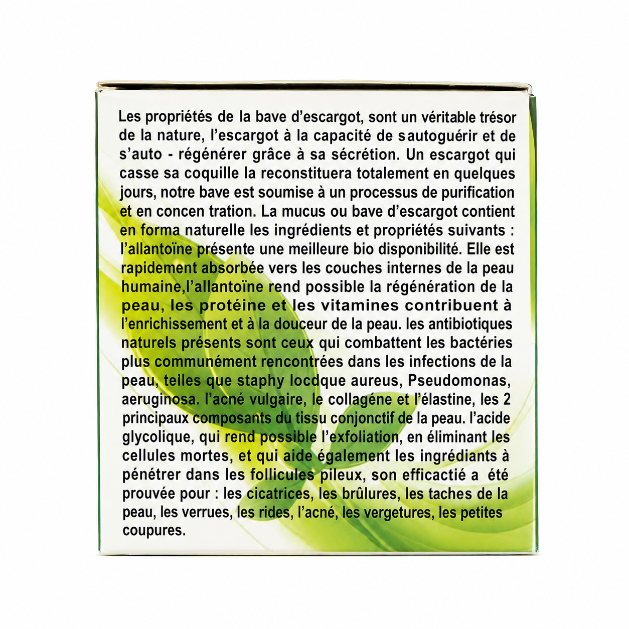 Crème à la Bave d’Escargot 80 g – Soin Hydratant et Nourrissant