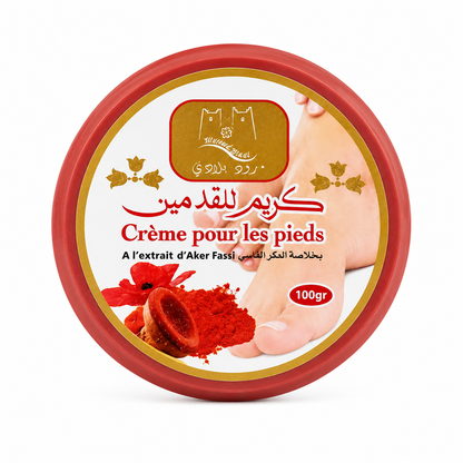Crème Pieds à l’Aker Fassi 100 g – Soin Nourrissant Marocain