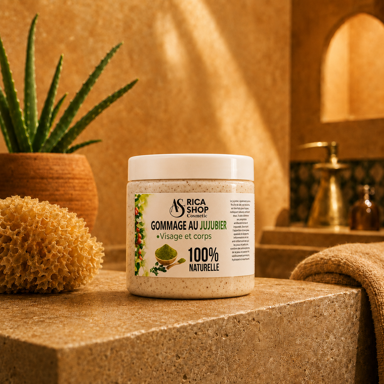 Gommage Visage & Corps au Jujubier – Exfoliant Marocain