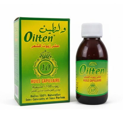 Oilten Aceite Capilar 125ml con 10 aceites - Cuidado Anticaída, Crecimiento y Fortalecimiento del cabello