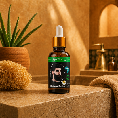 Huile de Barbe 30 ml – Soin Nourrissant &amp; Adoucissant