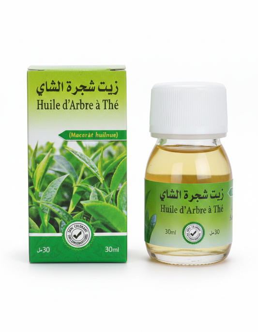 Huile d’Arbre à Thé 30 ml – Soin Purifiant Peau et Cuir Chevelu