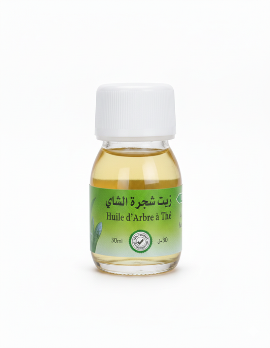 Huile d’Arbre à Thé 30 ml – Soin Purifiant Peau et Cuir Chevelu