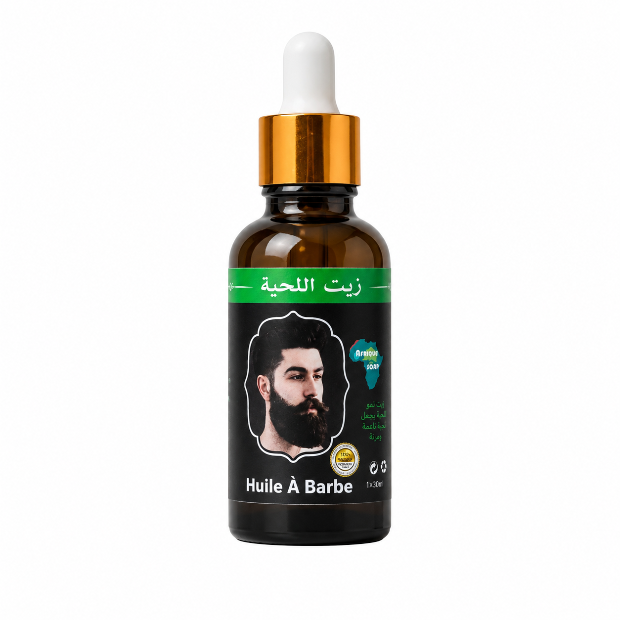 Huile de Barbe 30 ml – Soin Nourrissant &amp; Adoucissant
