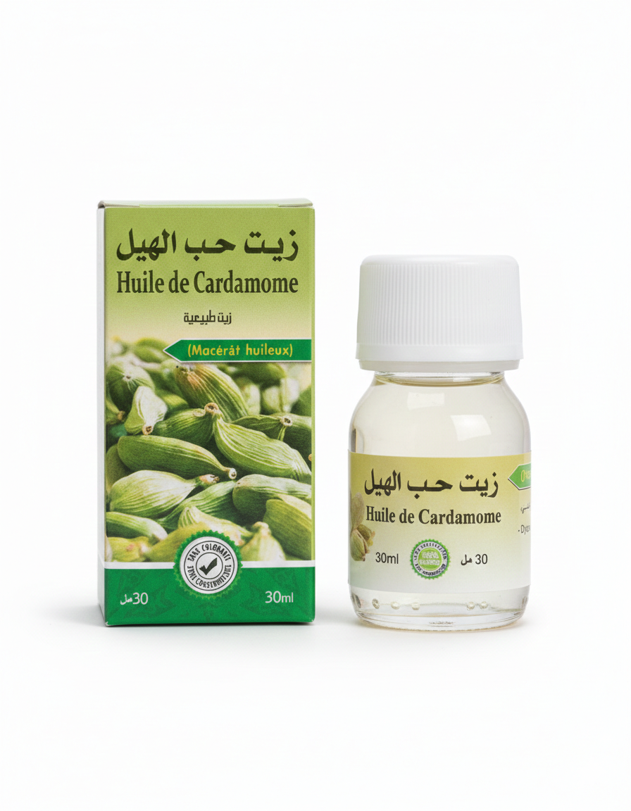 Huile de Cardamome 30 ml – Huile Naturelle Digestive etTonifiante