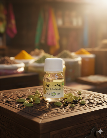 Huile de Cardamome 30 ml – Huile Naturelle Digestive etTonifiante