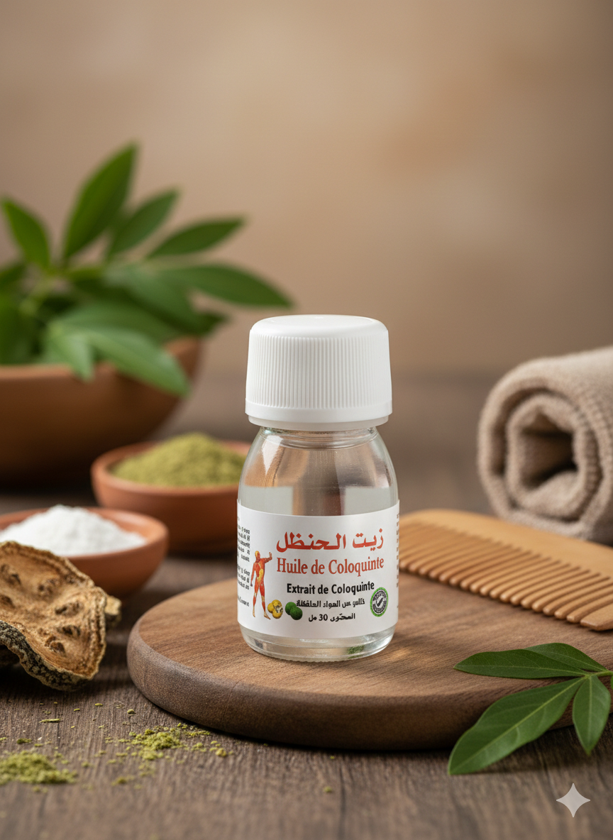 Huile de Coloquinte 30 ml – Soin Traditionnel Peau et Massage