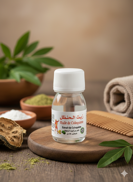 Huile de Coloquinte 30 ml – Soin Traditionnel Peau et Massage