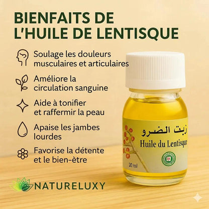 Huile de Lentisque 30ml – Soin Peau & Cheveux