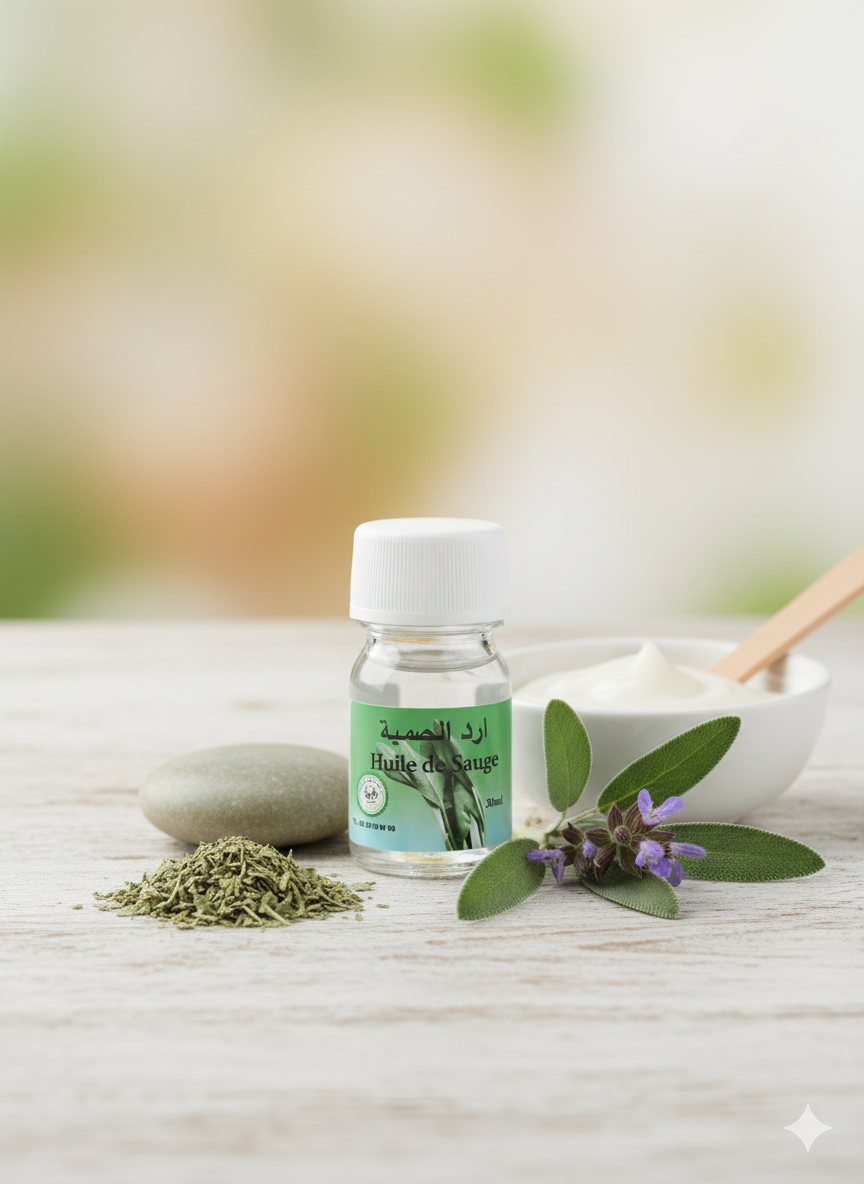 Huile de Sauge 30 ml – Huile Naturelle Massage et Soin Corps