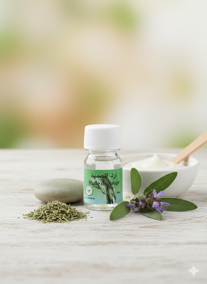 Huile de Sauge 30 ml – Huile Naturelle Massage et Soin Corps