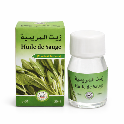 Huile de Sauge 30 ml – Huile Naturelle Massage et Soin Corps