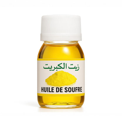 Aceite de azufre marroquí - Cuidado natural purificante para la piel y el cabello
