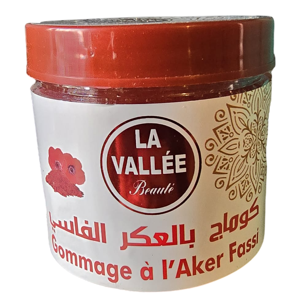 Gel Exfoliant Purifiant et Éclaircissant Aker Fassi – Gommage Naturel pour un Teint Lumineux