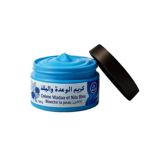 Crème Nila Bleu Naturelle - Éclaircissante, Hydratante et Anti-Taches