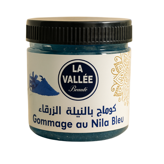 Exfoliant Naturel au Nila Bleu – Gommage Éclaircissant (200g)