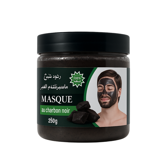 Masque Charbon Actif & Argile – Purifiant & Matifiant 200g