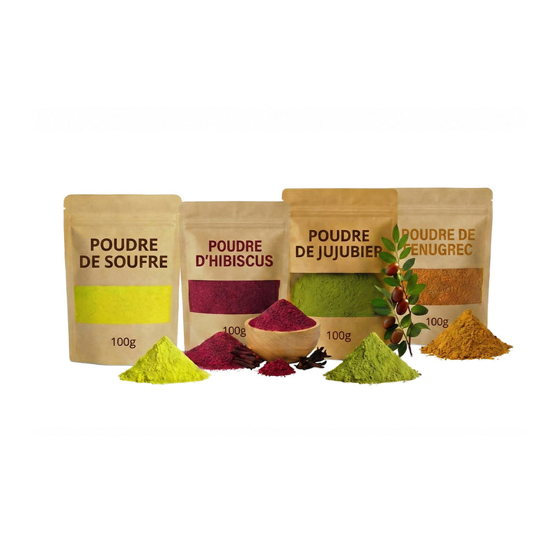 100% Natural Hair Care & Growth Pack - Anti-Hair Loss, Volume & Shine