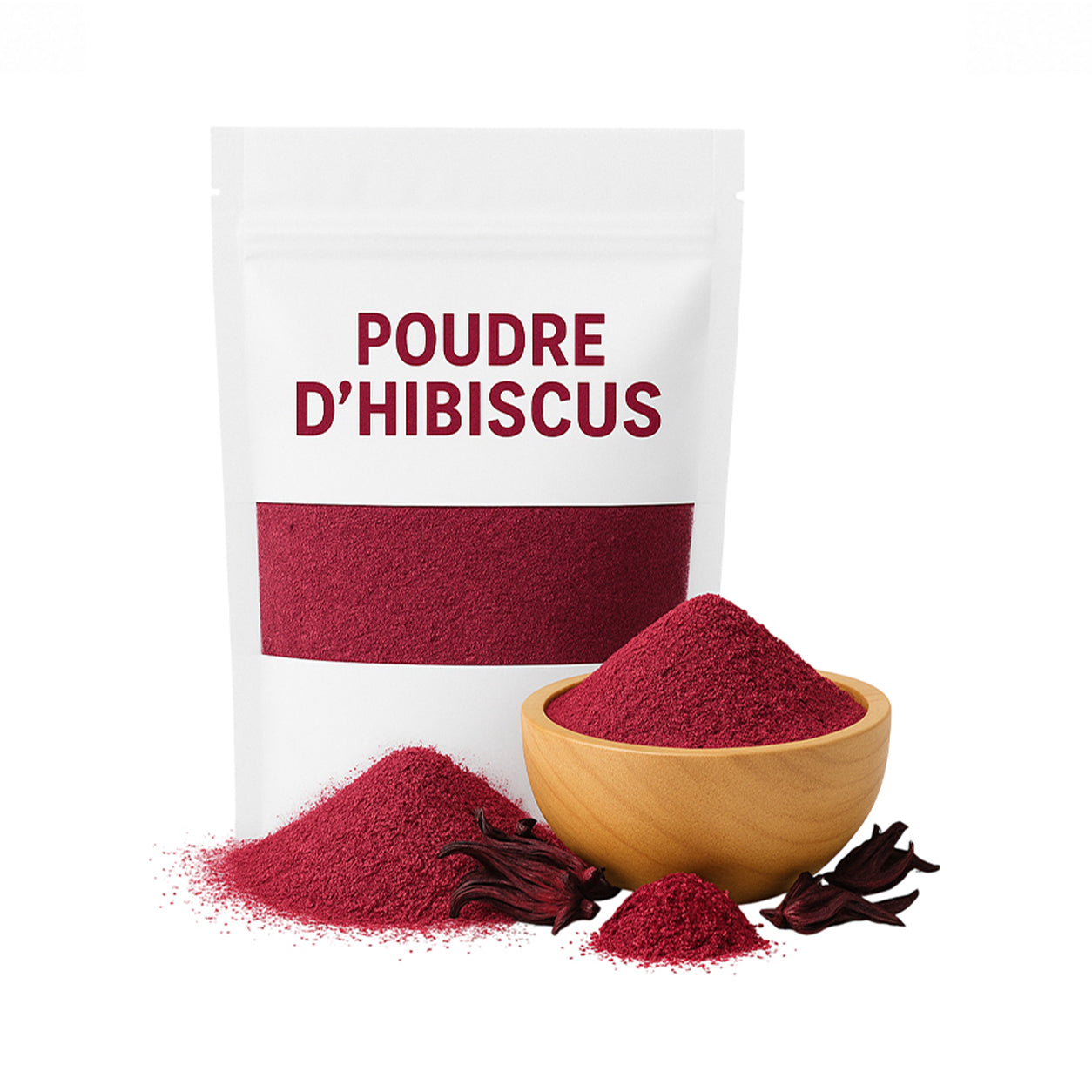 Hibiscus powder - Hair care, hair growth; face mask - 100g