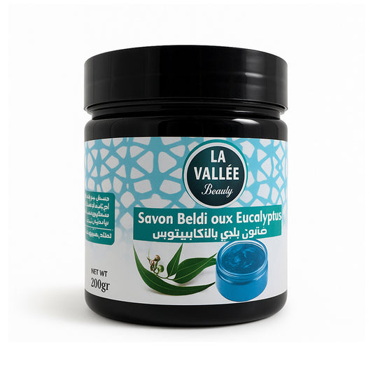 Natural Black Soap with Eucalyptus Oil - 200 g