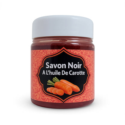 Carrot Natural Black Soap - Exfoliating Body and Face Scrub 200g